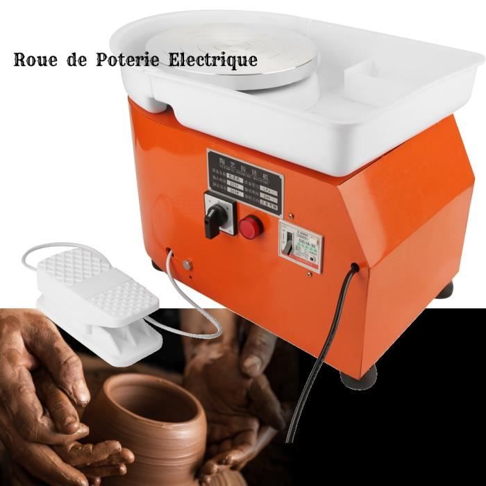 250W/350W Électrique Tour Roue de Poterie Machine Céramique Argile Potier Art 