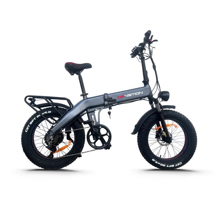 FICYACTO Vélo électrique E-Bike 20'' BT20 - électrique fat bike - Batterie Samsung 48V10AH - 750W Shimano 7 vitesses - Gris