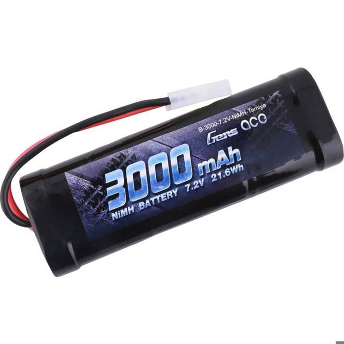 Gens ace Pack de batterie (NiMh) 7.2 V 3000 mAh Nombre de cellules: 6 stick Tamiya