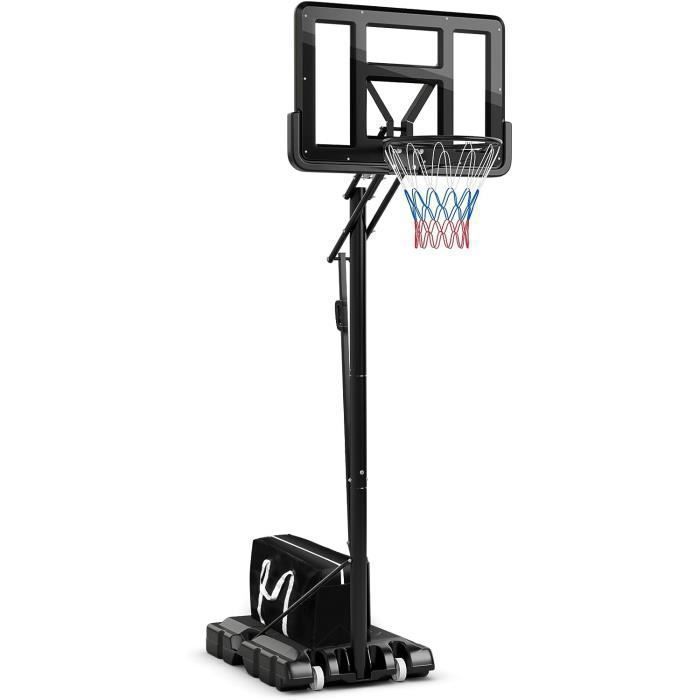 GOPLUS Panier de Basket Extérieur sur Pied, Hauteur Réglable 1,05