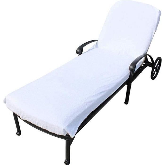 Fanguo-Lounge Piscine Nager Chaise longue Bain de soleil Chaise longue blanc
