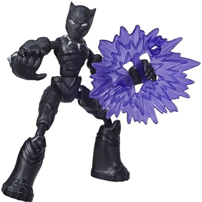 Figurine Black Panther Bend & Flex - MARVEL - Avengers Band and Flex - 15 cm - Noir - Garantie 2 ans