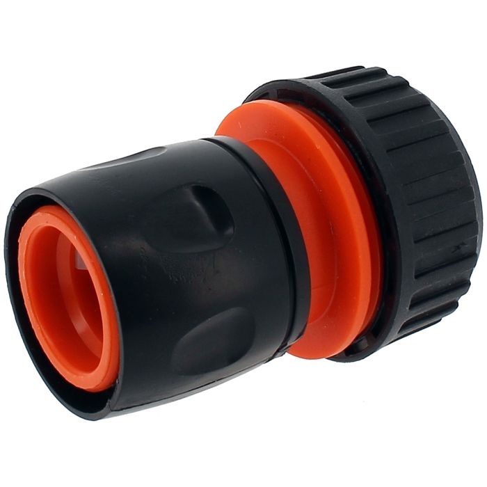 Gardena Lot De 2 Raccords Aquastop 19 Mm (3/4") – Connecteur Enfichable Avec Arrêt Auto, Powergrip, Pour Tuyau D'Arrosage