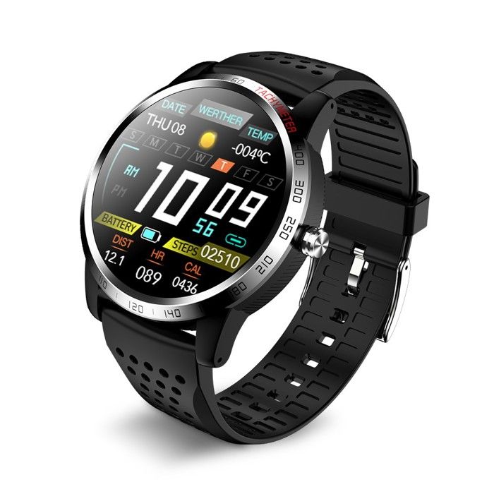 INF Montre intelligente avec tensiomètre et moniteur de fréquence cardiaque
