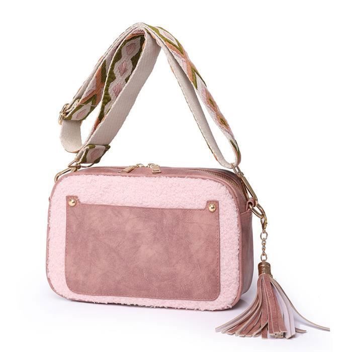 Sac Bandouli re Femme Sac Carreau R tro Mode Pour Loisirs En
