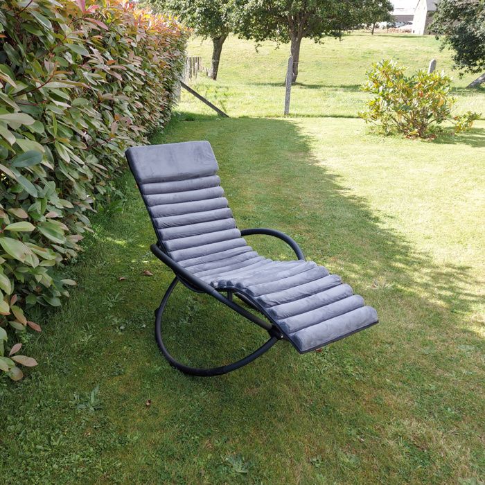 Keter Bain de soleil à bascule swing luxe monaco - gris - 14-700871 Keter Bain de soleil à bascule swing luxe monaco - gris - 14-700871