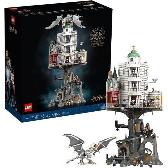 Jeu de construction - LEGO - 76417 - Gringotts - Édition Collector - 1471 pièces