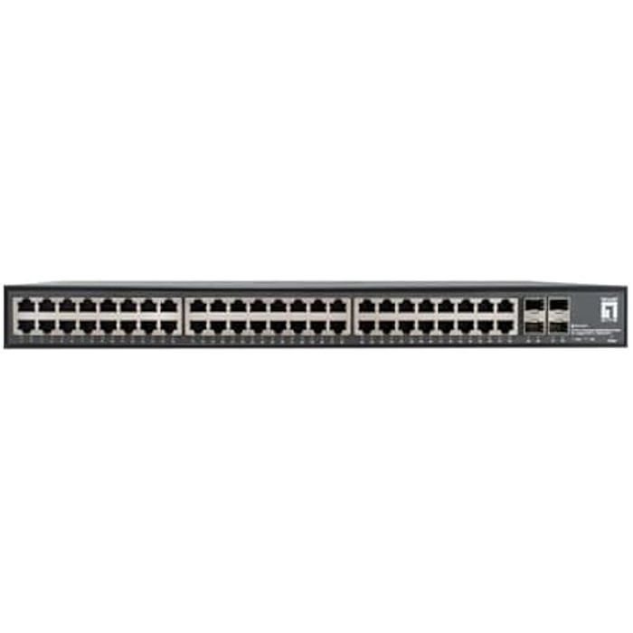 Switch Gigabit Ethernet - LEVELONE - GTU-5211 - 48 ports RJ45 - 4 ports ...