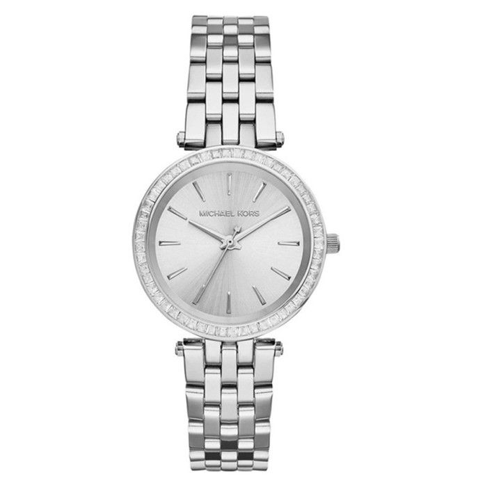 Michael kors mini darci watch silver store