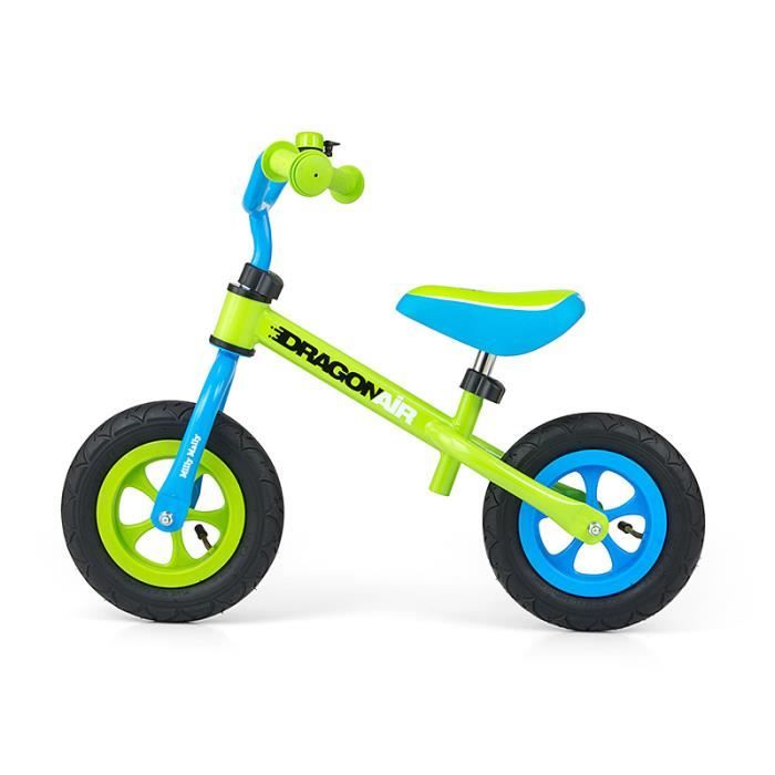 Velo Sans Pedales Draisienne Enfant 2 5 Ans Dragon Air Vert Achat Vente Draisienne Cdiscount