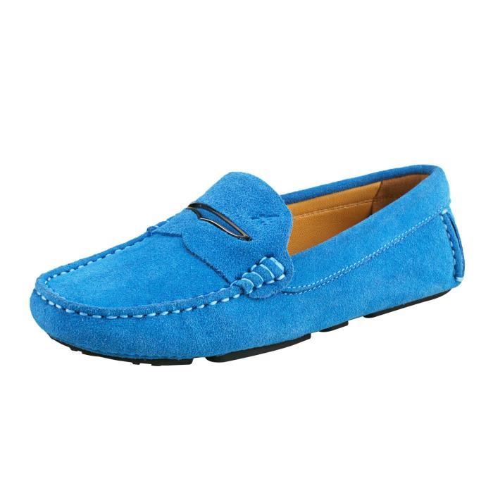 Loafers multicolore Shenduo Classic Mocassins femme daim Chaussures bateau & de ville confort D9123 Gris 
