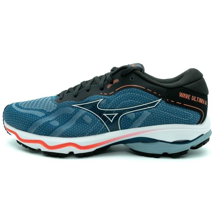 Chaussures De Course - MIZUNO - Wave Ultima 14 - Bleu - Amorti MIZUNO ENERZY - Semelle MIZUNO WAVE