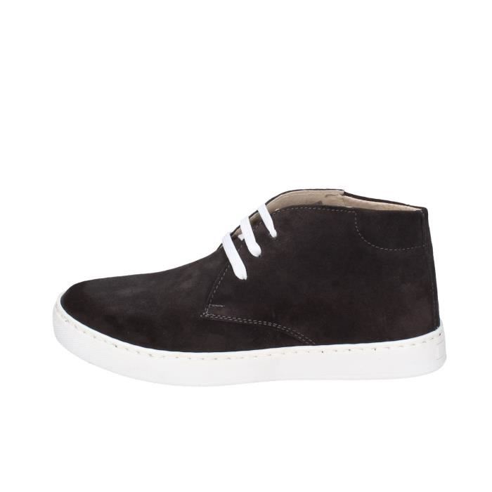 Baskets Sneakers Homme CAFe NOIR Marron Daim synthetique Fermeture Lacee Saison Hiver Marron Cdiscount Chaussures