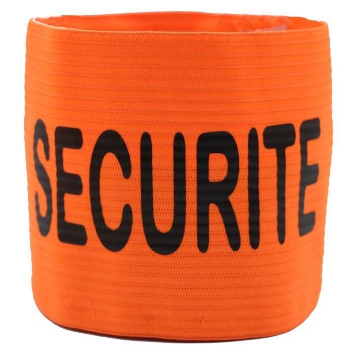 Brassard élastique SECURITE - Orange fluo - Multisport