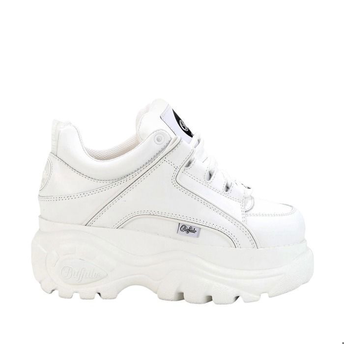 Buffalo Chaussure à lacets Buffalo 1339-14 2-0 - Cuir - Blanc - Femme