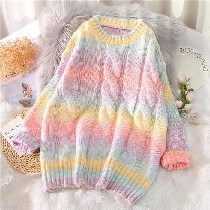 Pull arc en ciel femme online