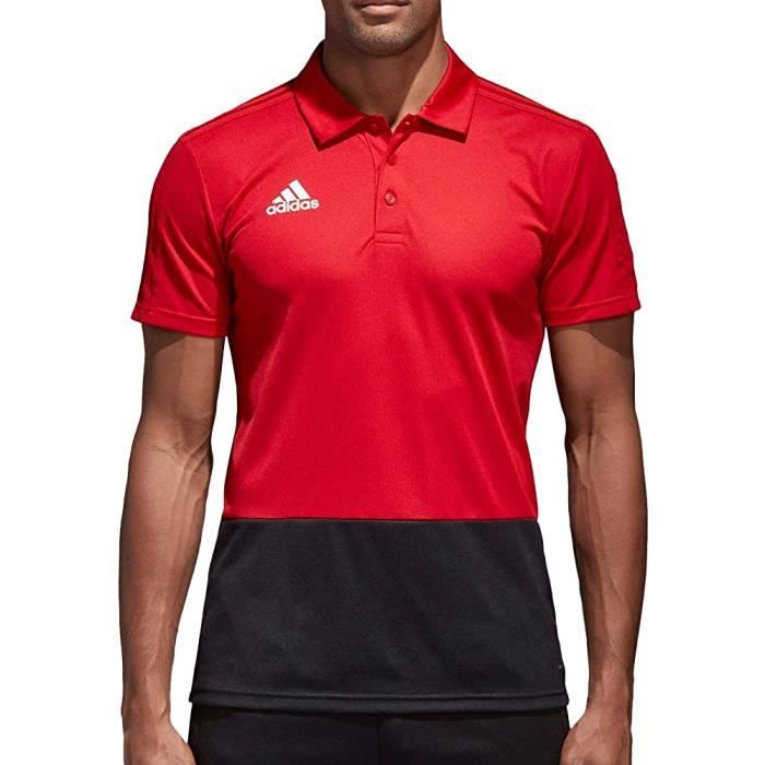 Polo rouge homme Adidas CF3701 Red - Cdiscount Prêt-à-Porter