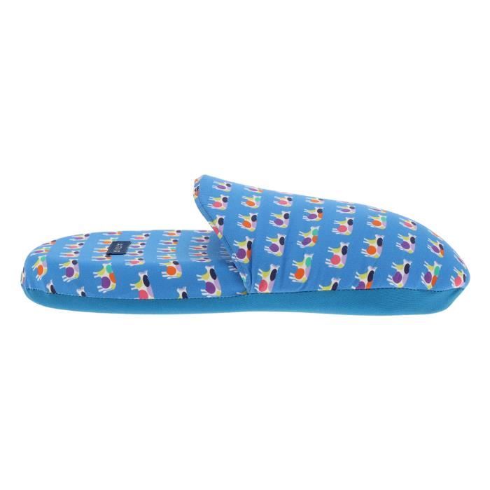 Pantoufles Arthur Bleu Bleu blanc violet jaune rose vert Cdiscount Chaussures