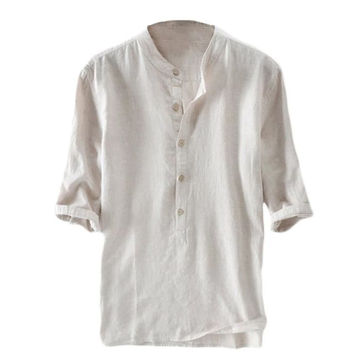 Chemise Manches Courtes Cabela's Homme Bordeaux Taille S - Boutons Henley - Bon état
