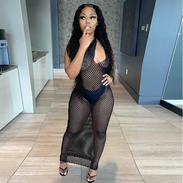 Robe robe longue en r sille Sexy asym trique paule d nud e