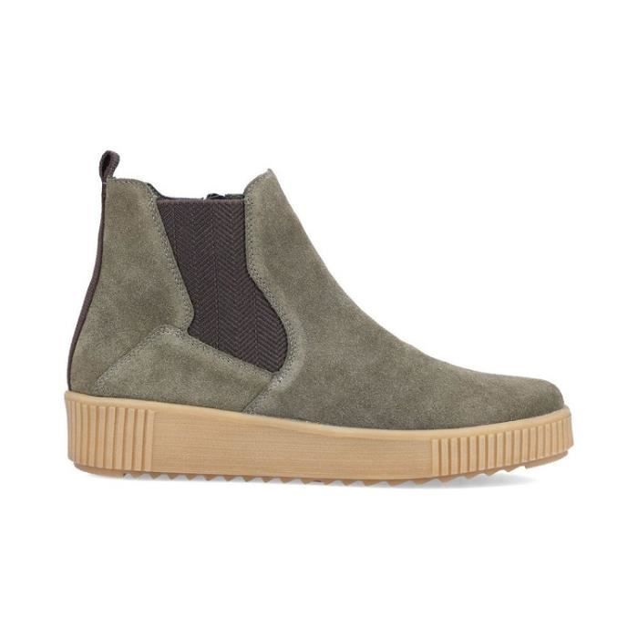 Bottines femme online cuir talon plat