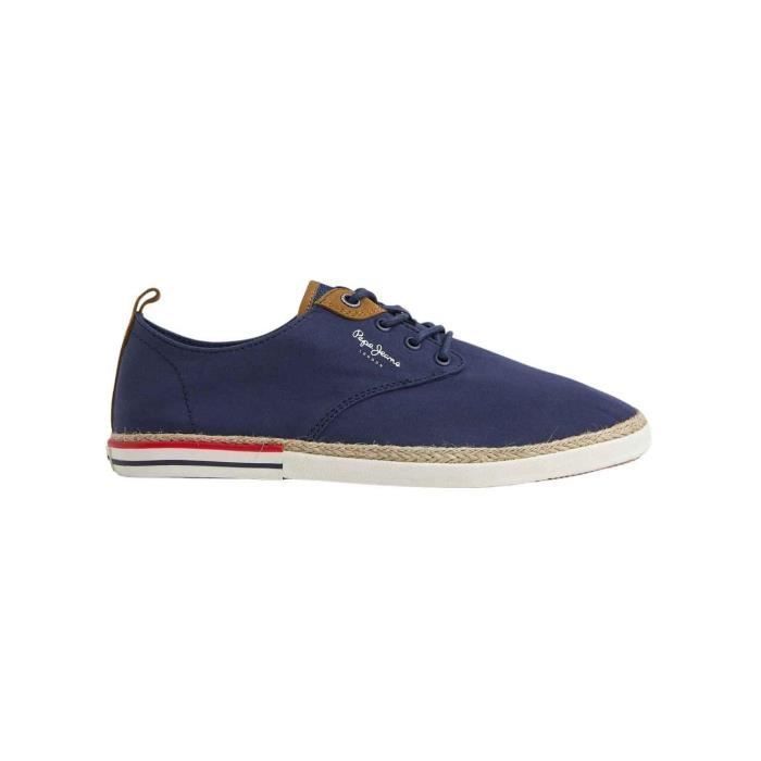 Pepe Jeans Baskets - Pepe Jeans - Maoui Surf - Homme - Bleu Marine - Textile - Lacets - Plat