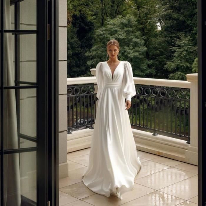 Robe mariee soie on sale