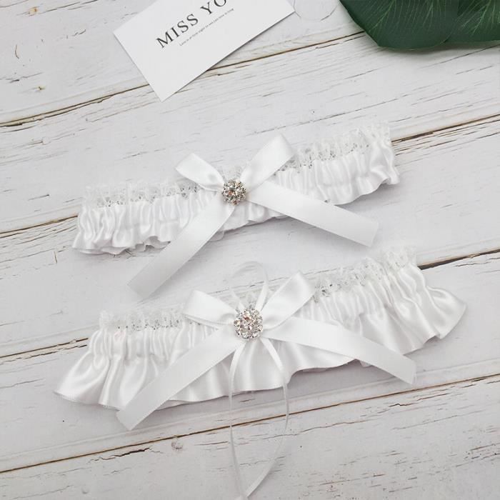 Jarretières De Mariage Pour Mariée En Dentelle Porte-jarretelles En