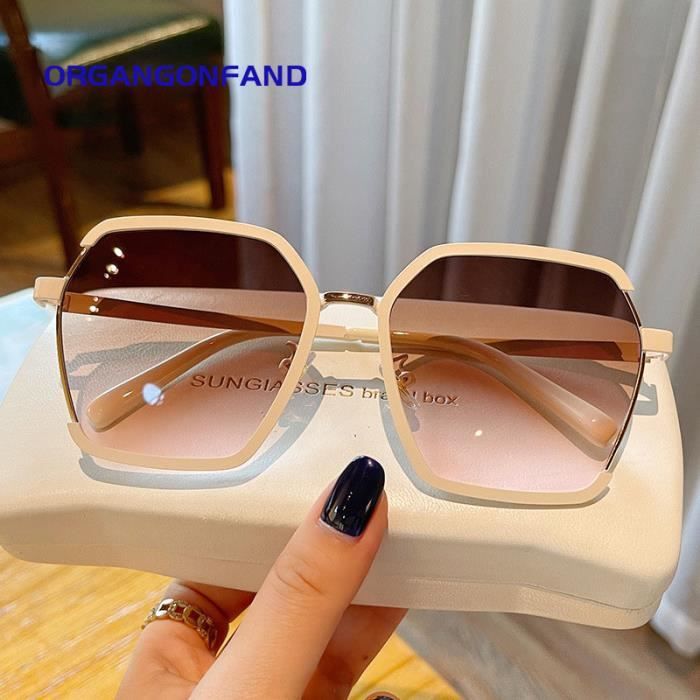 Lunettes de soleil femme new fashion premium sense ins lunettes de soleil anti uv
