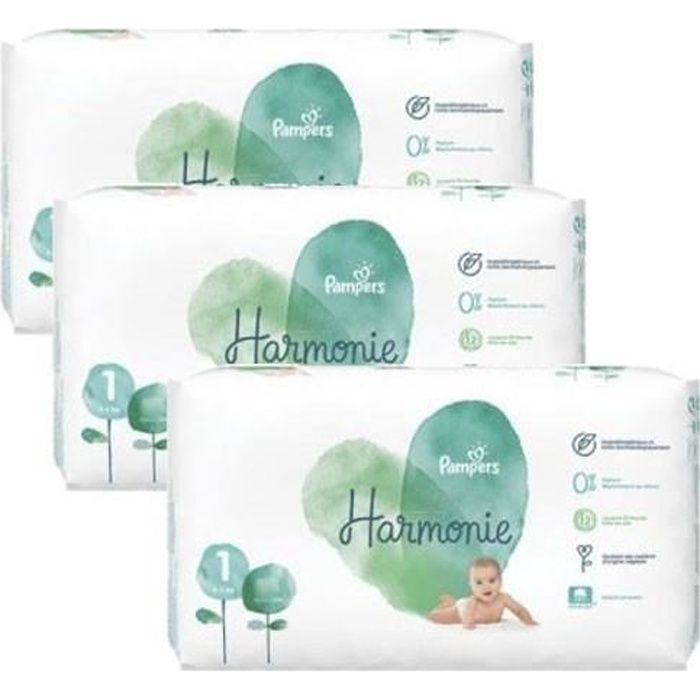 340 Couches Pampers Harmonie taille 1 Cdiscount Puériculture & Eveil bébé