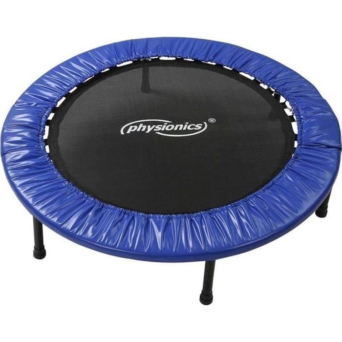 Physionics® Mini Trampoline de Fitness - Diamètre Ø 81cm, Pieds Antidérapants, Usage Intérieur/Extérieur - Trampoline de Gymnastique