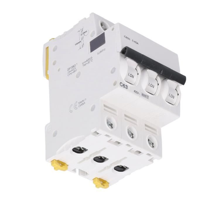 Disjoncteur miniature 4P N Interrupteur de protection contre les fuites basse tension AC 400V