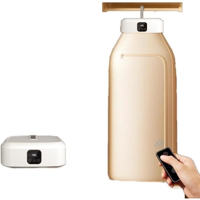 Sèche-linge électrique Plafonnier Avec Lumière LED Et Télécommande - Réglable, Extensible, Pour Salle De Bain Et Balcon