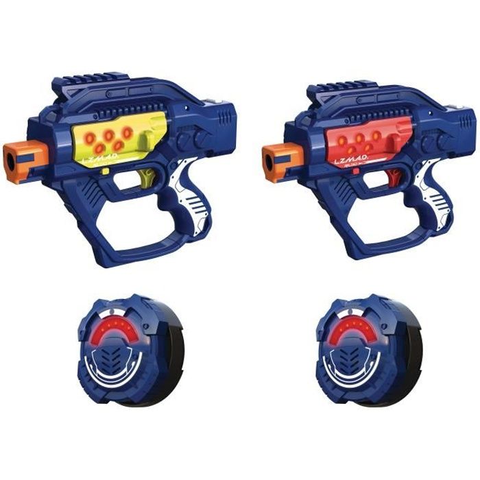 Kit de Laser Game Enfant - LAZER M.A.D. - Extreme Battle Ops - 2 pistolets  X + 2 cibles - Cdiscount Jeux - Jouets