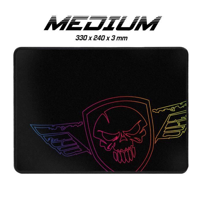 Tapis de Souris - SPIRIT OF GAMER - DARSKULL M - Noir - Surface textile micro-maille - Base antidérapante