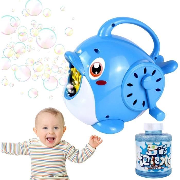 Machine à Bulles Automatique – 18 000 Bulles/min – 200 Ml – Portable – Piles AA – Pour Enfants, Fêtes, Mariage – Blanc