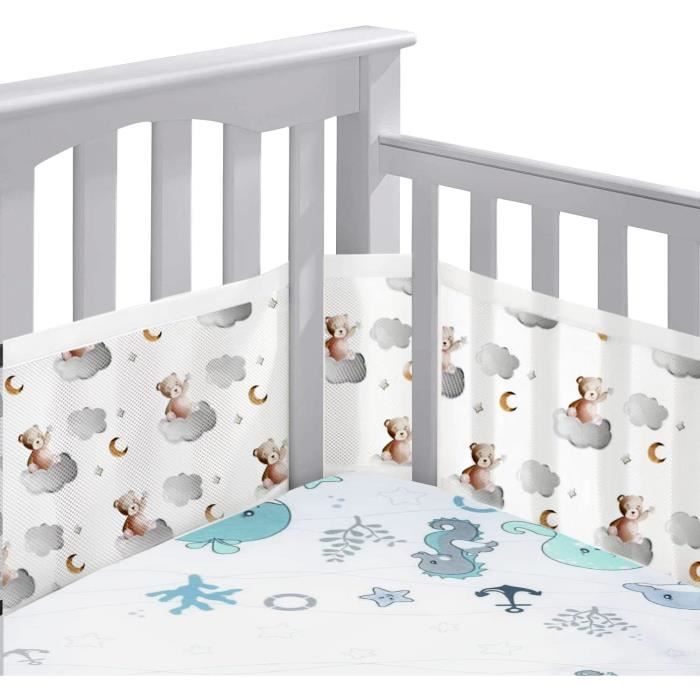 Tour de Lit Respirant pour Lit Bébé 60x120 cm - O-BouBou - Puériculture & Eveil bébé