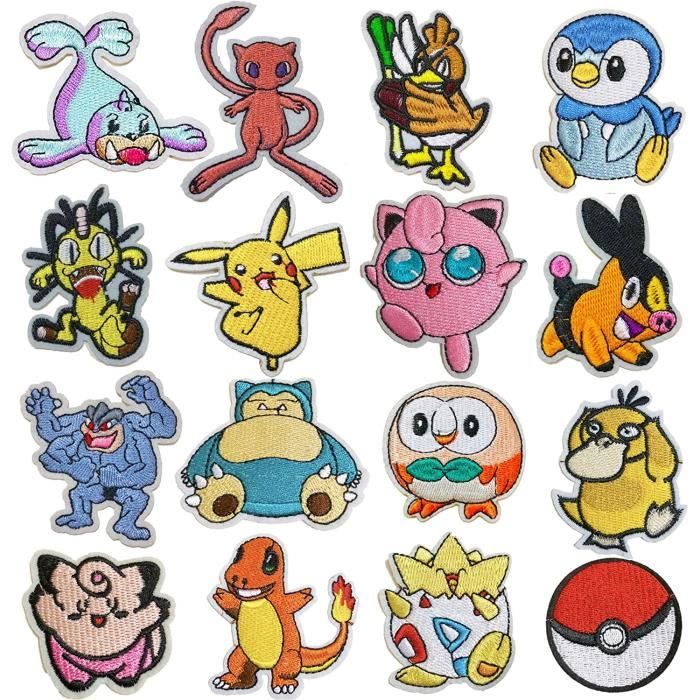 22 Patchs Thermocollants Enfants - Dessins Animés Mignons | Écussons Broderie à Repasser Pour Vêtements, Jeans, Sacs