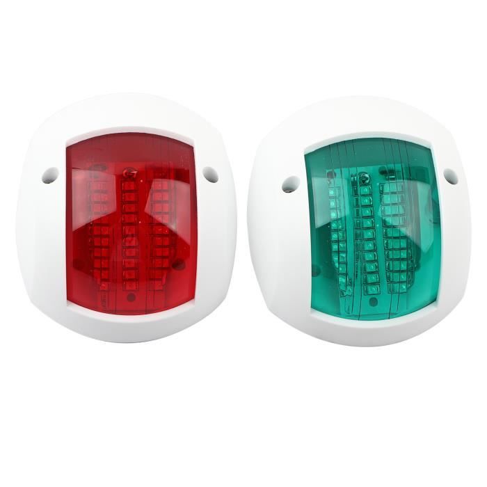 2 Pcs Lumière de Navigation LED 10V-30V Lumière Latérale de Port Starboard Lampe de Signalisation Étanche pour Yacht Marin Camion Remorque Van, Haute Luminosité 2 Pcs Lumière de Navigation LED 10V-30V Lumière Latérale de Port Starboard Lampe de Signalisation Étanche pour Yacht Marin Camion Remorque Van, Haute Luminosité