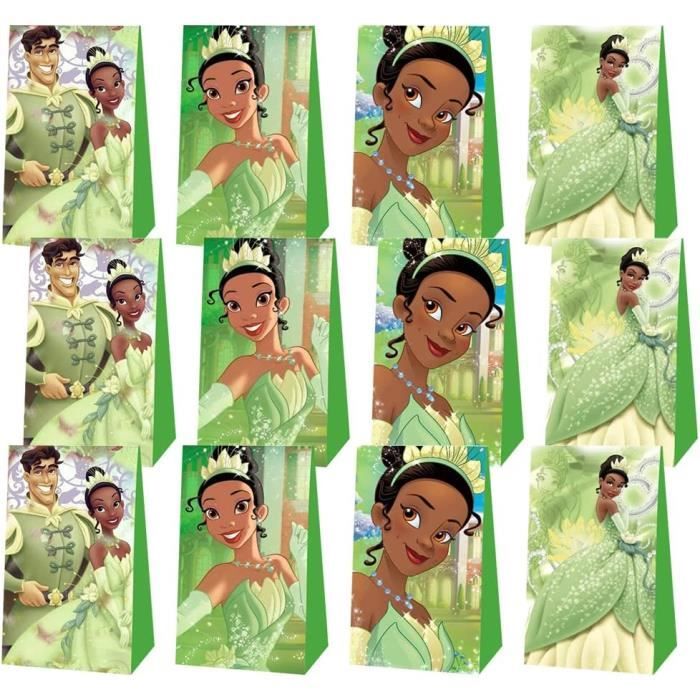 12 Pièces Princess Sac Papier,Bonbon Anniversaire Sachet, Sac De