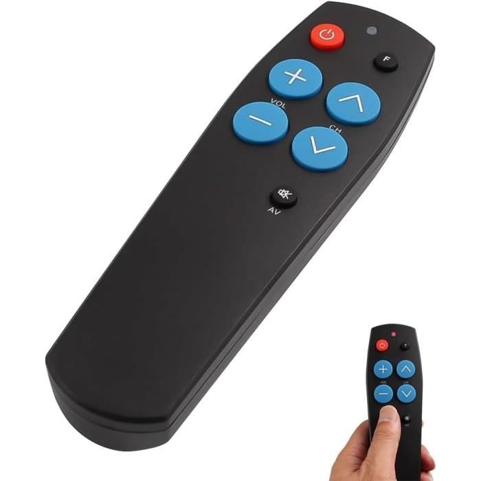 Télécommande Universelle, Télécommande Tv À Gros Boutons, Télécommande ...