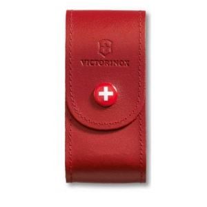 Etui cuir - Victorinox - 91mm - Rouge - Souple - Compatible 15 à 23 pièces