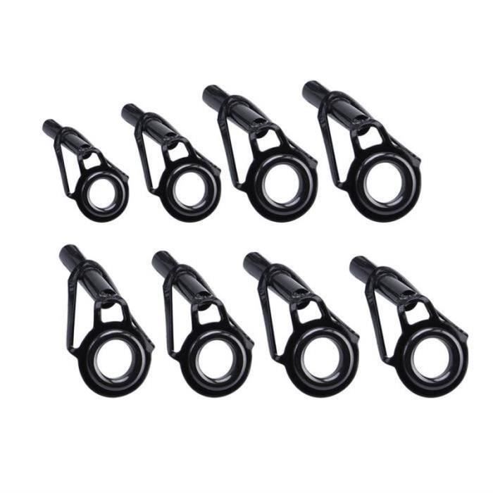 Kit De Réparation De Canne à Pêche - 8 Pointes Guides En Acier Inoxydable 1.2 Mm - Pour Remplacer Les Anneaux Cassés - Eau Douce Et Eau Salée