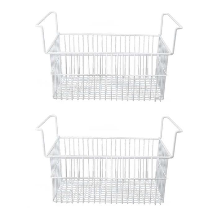 Lot de 4 paniers empilables coffre 198L – avec poignées, tri