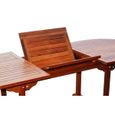 Salon de jardin - 8 personnes - LUBOK - Concept Usine - Teck huilé - Table Ovale - 8 chaises - exotique - Marron-1