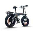 FICYACTO Vélo électrique E-Bike 20'' BT20 - électrique fat bike - Batterie Samsung 48V10AH - 750W Shimano 7 vitesses - Gris-1