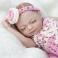 Mini 10 pouces doux entièrement corps Silicone Reborn poupées nouveau-nés couchage Bebe Reborn Realista poupée pour jouet de bain ca-1