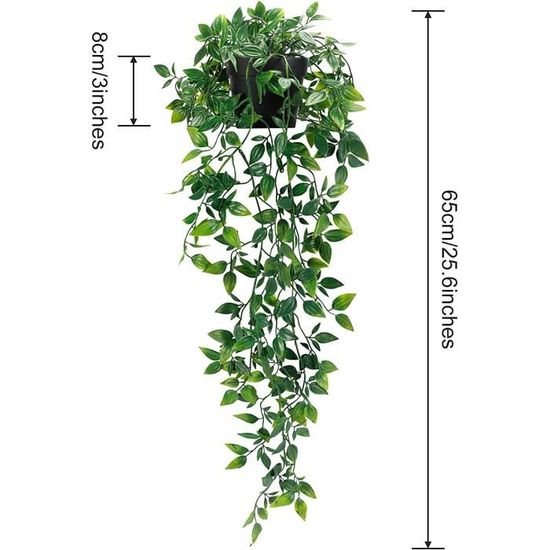 Plant de suspension artificielle - Fautes plantes en pot, adaptées