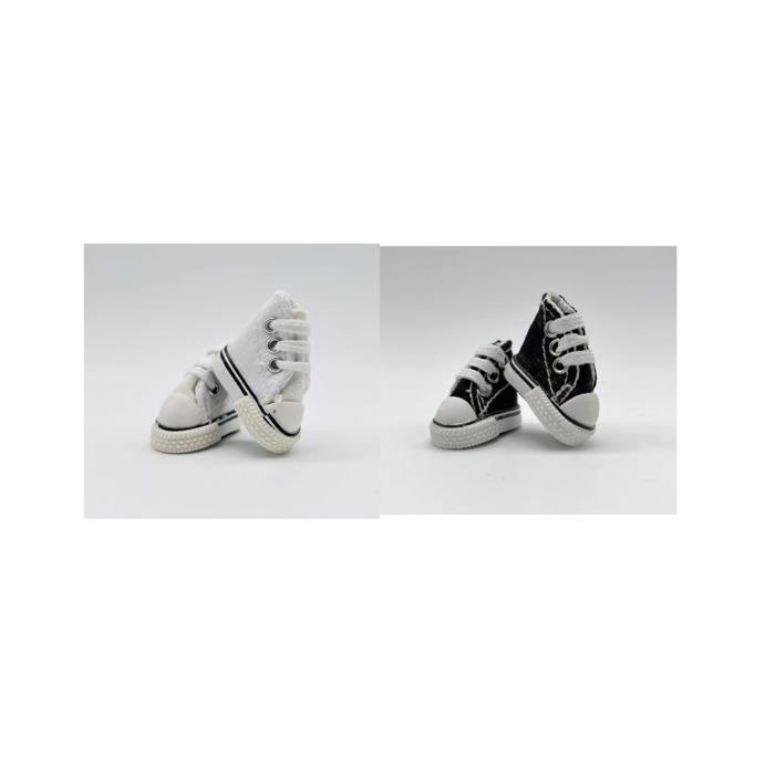 4 Paires Mini Chaussures Toile pour Poupées Skateboard Doigts Danse Accessoires Noir et Blanc VITDIPY - Jeux - Jouets 4 Paires Mini Chaussures Toile pour Poupées Skateboard Doigts Danse Accessoires Noir et Blanc VITDIPY - Jeux - Jouets