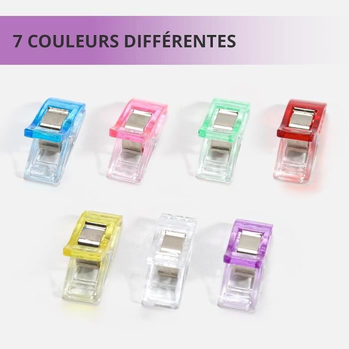 50 PCS Pinces à Coudre, Pince Couture Clip Multifonctionnelles